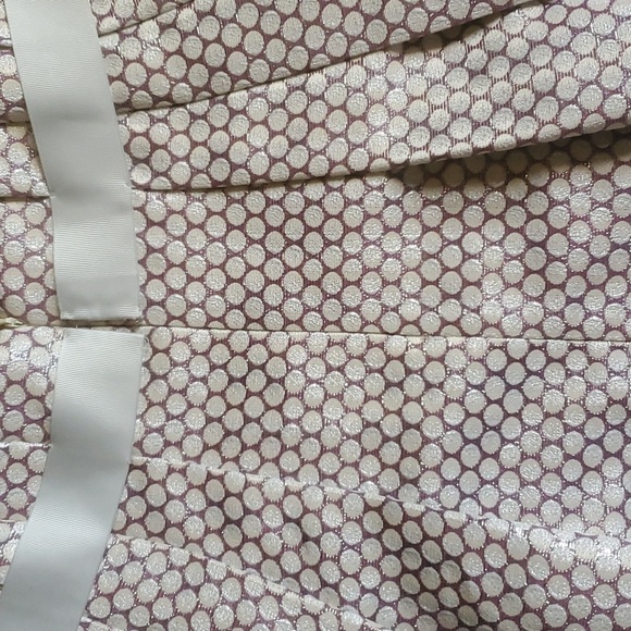 Elegant Cream and Black Polka Dot Skirt - Picture 6 of 9